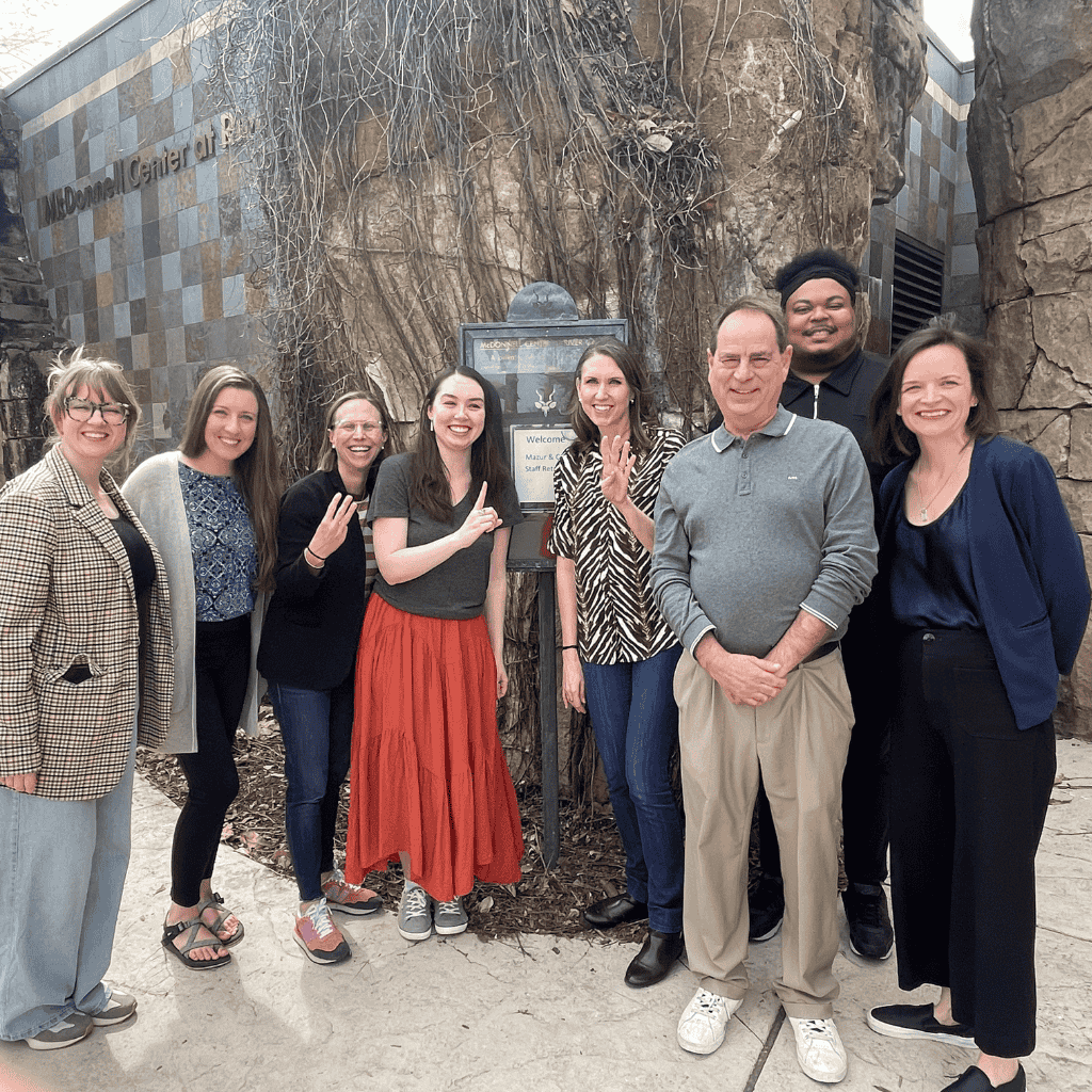 Mazur & Co. team at the St. Louis Zoo on 314 Day.